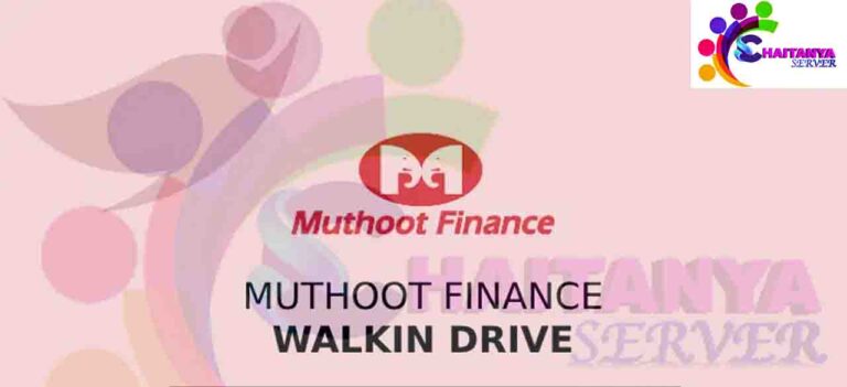 Muthoot Finance Walkin Drive 2024 for Jr. Relationship Executive in Gujarat